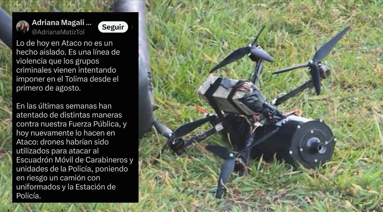 Nuevo ataque con drones explosivos contra la fuerza pública en Ataco