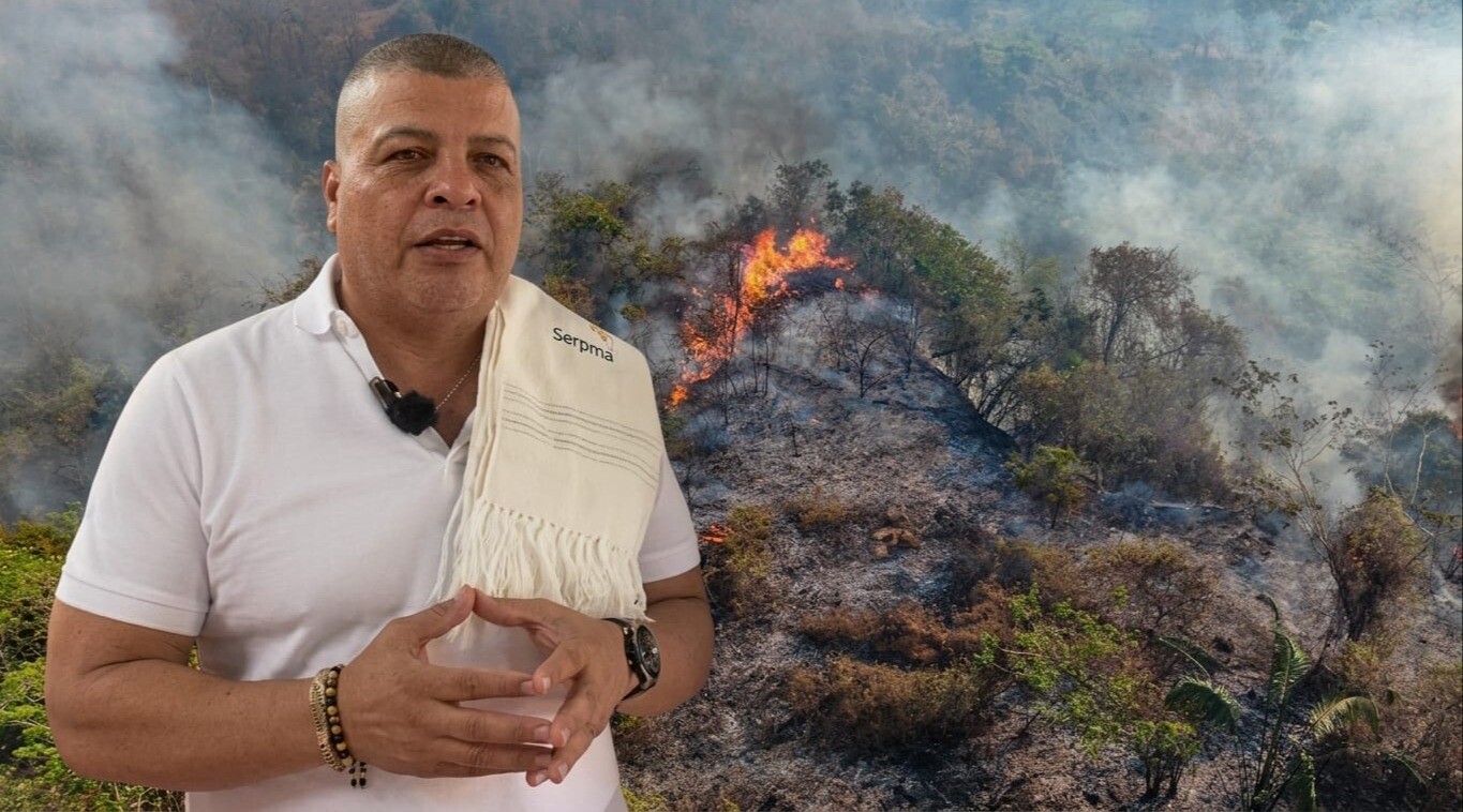 Controlado incendio de gran magnitud en la vereda Cerro Gordo de El Guamo