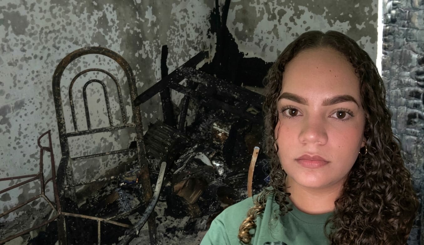 Joven madre pide ayuda para su familia tras perderlo todo en un incendio en Ibagué