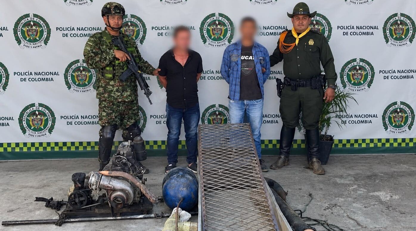 Capturadas dos personas por minería ilegal en el río Medina