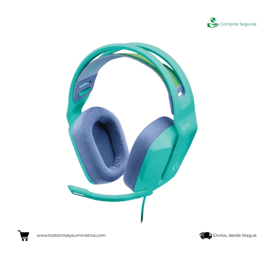 Diadema Logitech G335 Alámbrica Menta