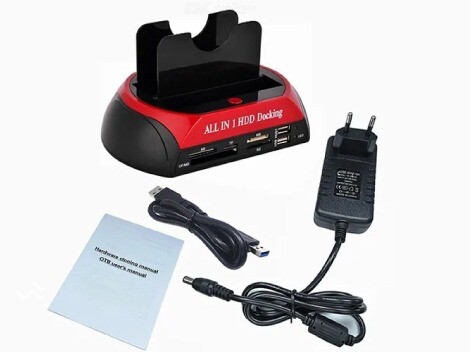 Lector De Disco All In 1 Hdd Docking 2 Ranuras CLONEDRIVE 3.0