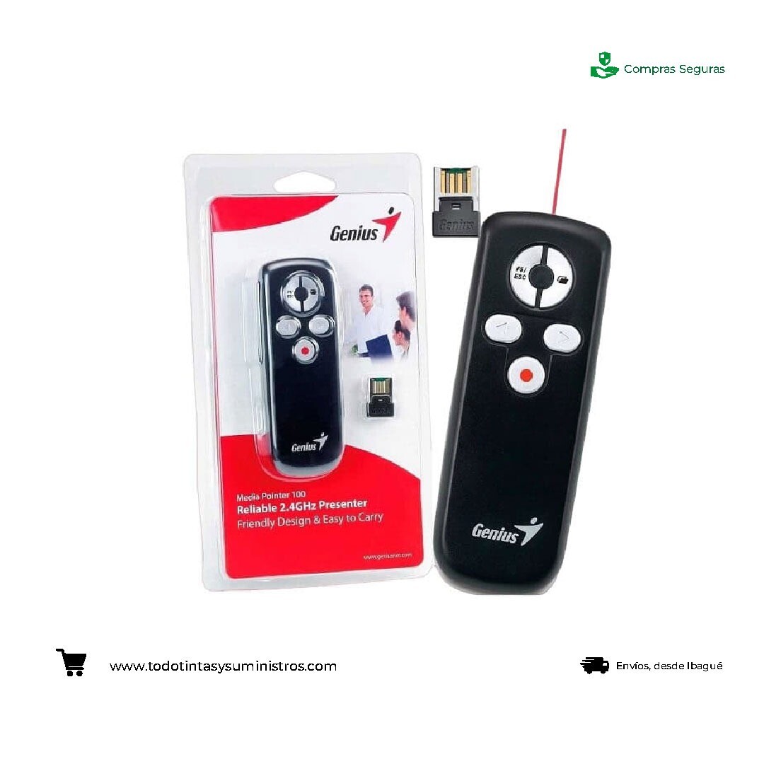 Apuntador  Lasér Genius Media Pointer 100 USB