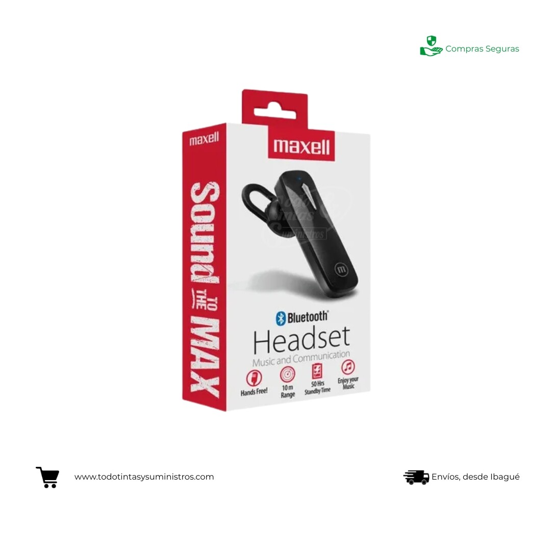 Audífonos  Maxell Headset Bluetooth