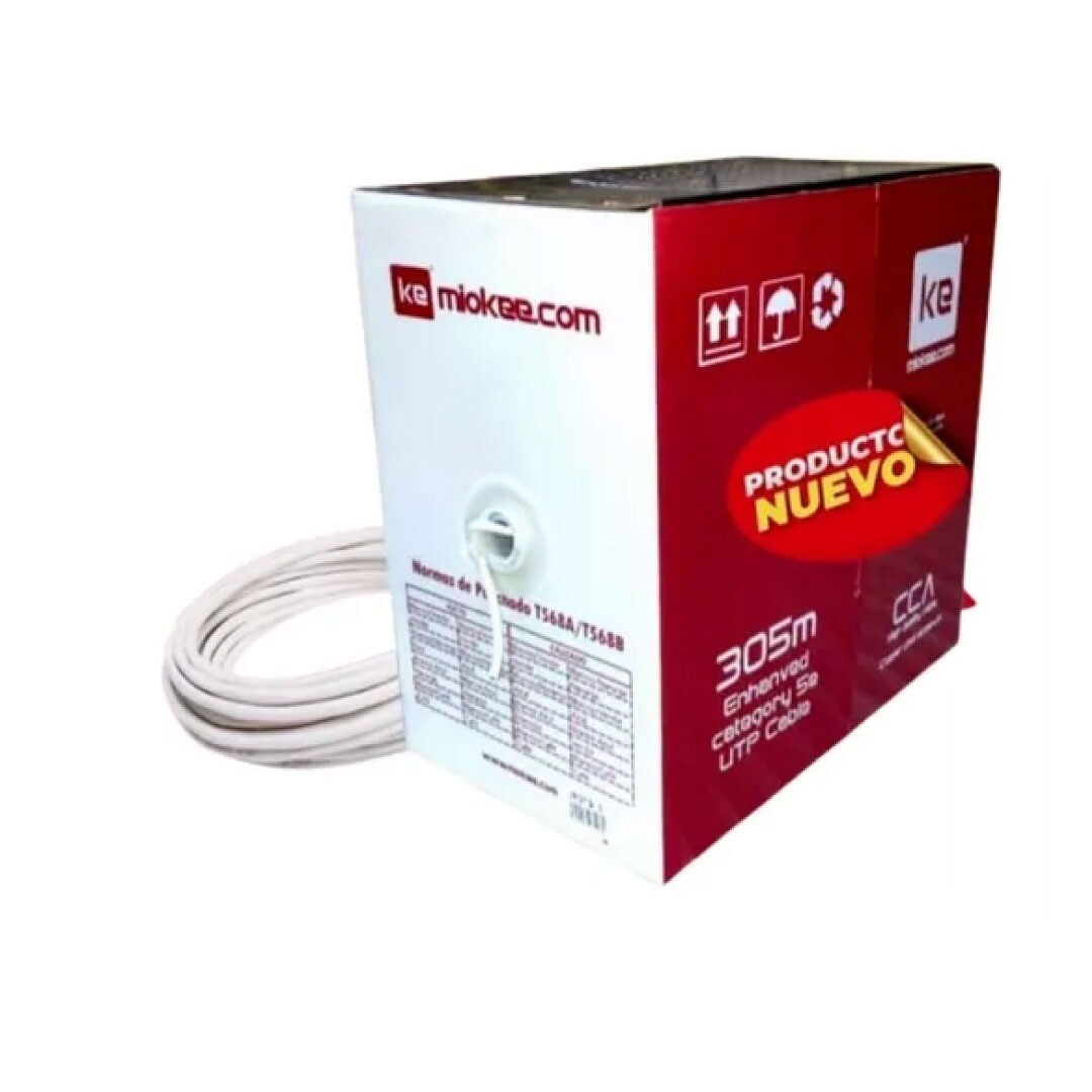 Cable UTP (LAN) Interior (Cat 6) 305 metros Miokee