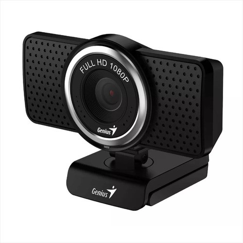 Cámara Web Genius Ecam 8000 Webcam Ful Hd 1080 Negra