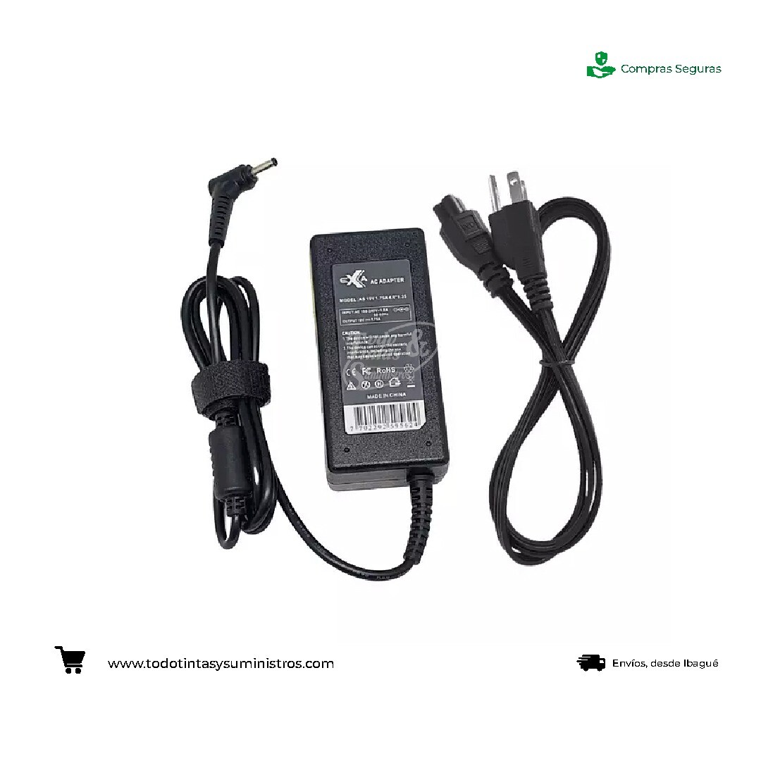 Cargador asus punta aguja 19v -2.37a