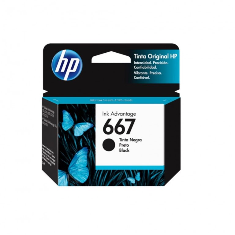 Cartucho de tinta HP 667 Negro Original