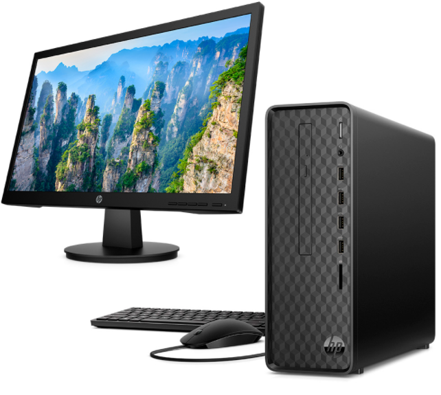 Computador de escritorio HP  Slim S01-pF2006lam 21.5" Intel core i3  disco sólido 512 Gb  Ram 8GB