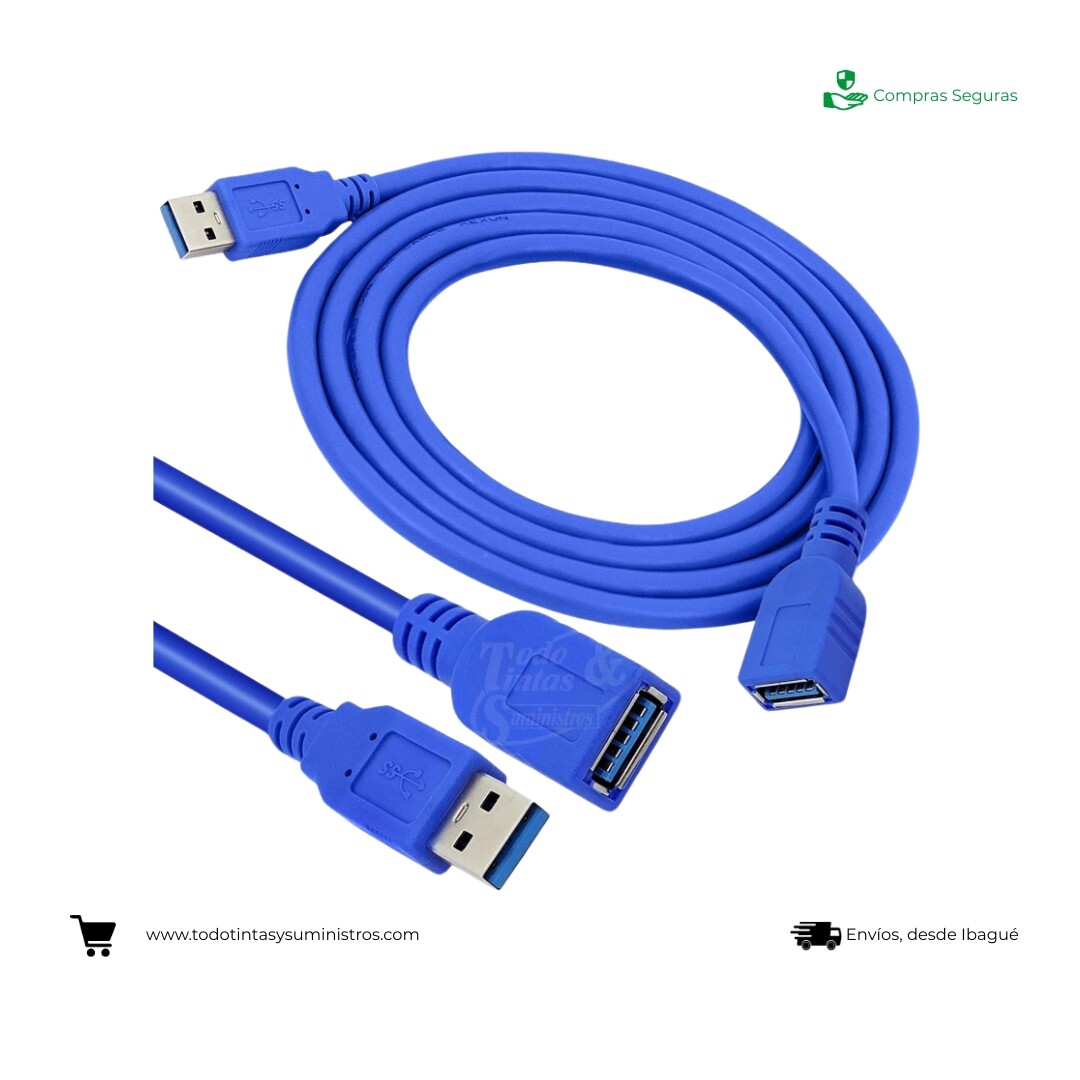Cable Extensión USB 2.0 De 3mt EXA