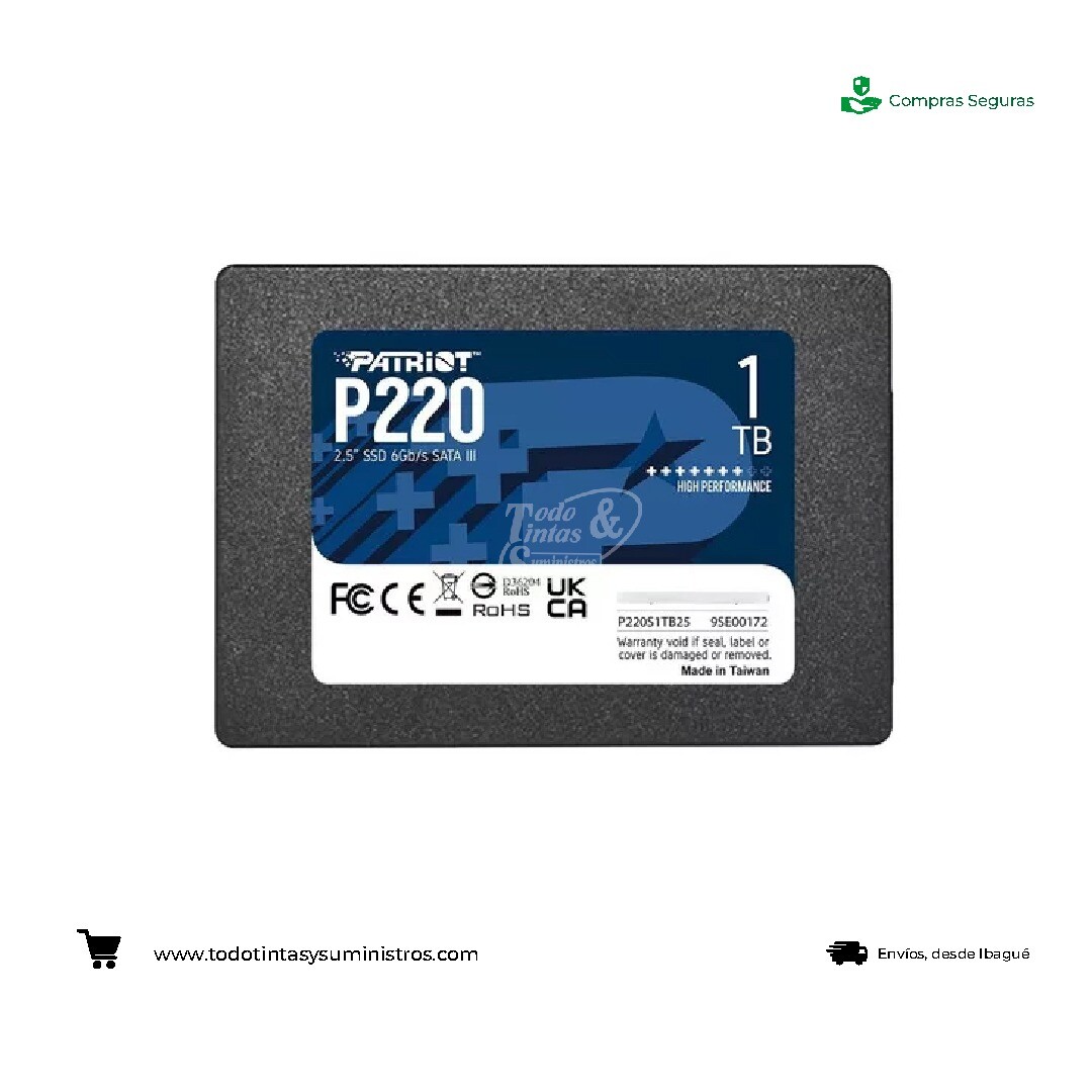 Disco de estado sólido Patriot P220 SSD 1TB sata