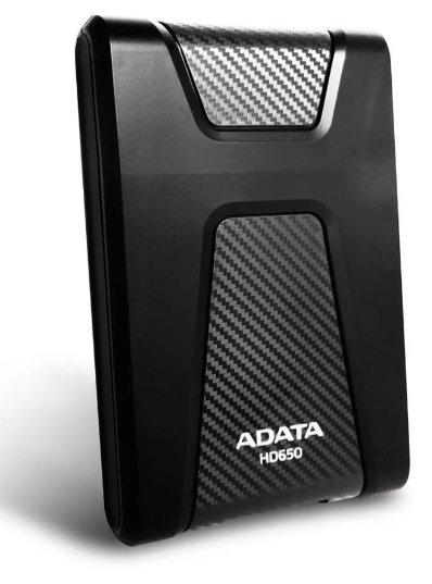 Disco Duro Externo Antigolpes Adata HD650 2TB USB 3.1 Negro