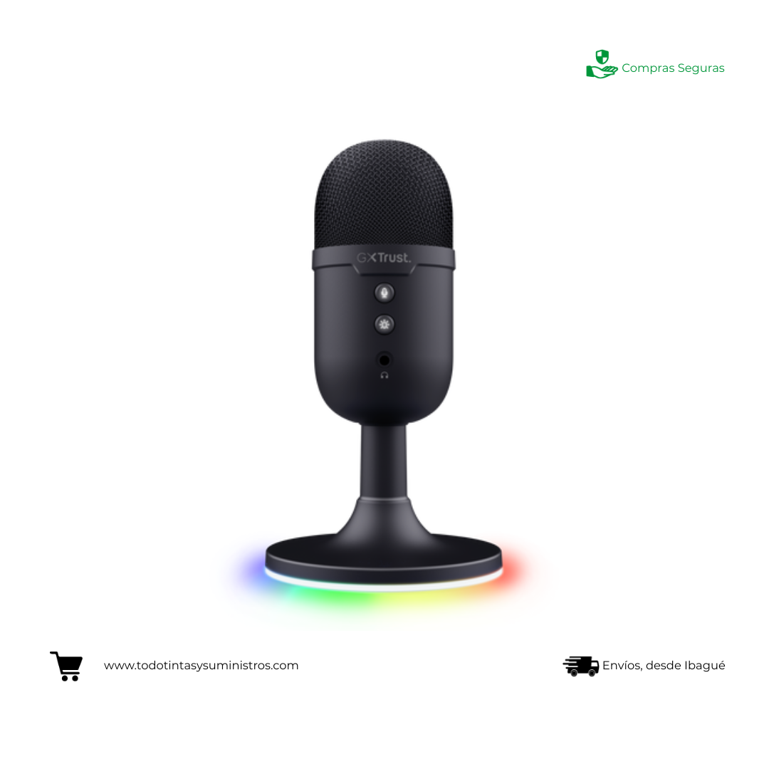 Micrófono TRUST GXT234 Yunix usb  negro