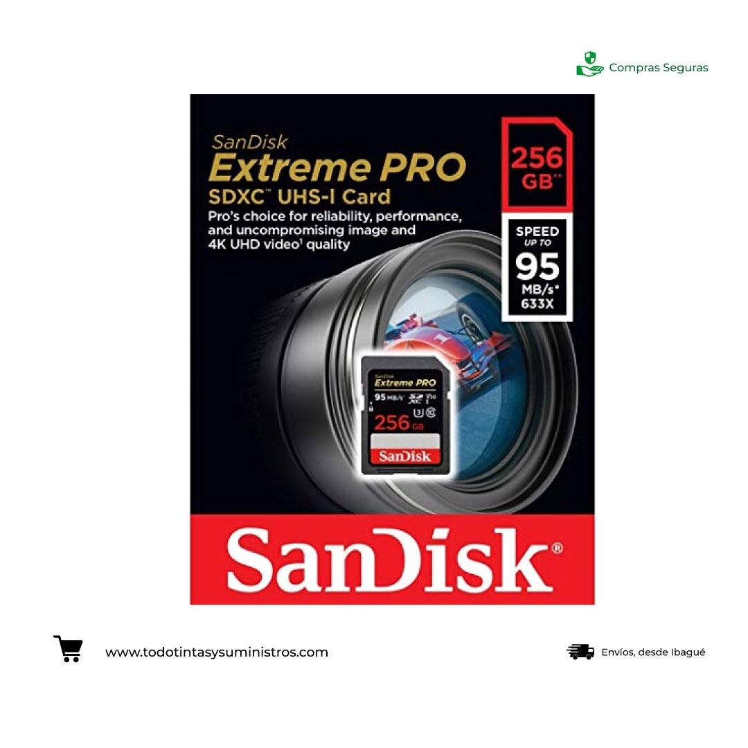 Memoria SD SANDISK Exteme Pro 256 GB