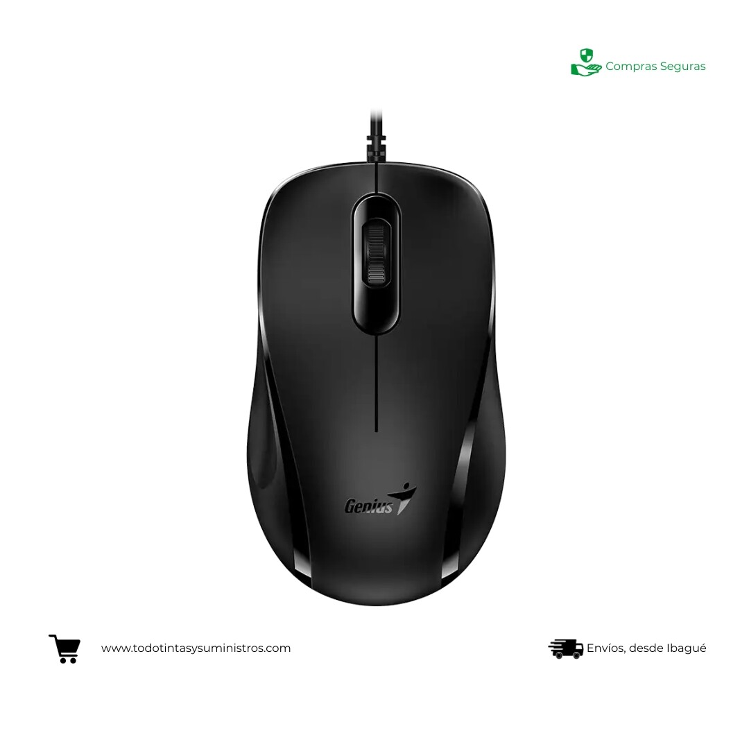 Mouse Genius DX-101 Usb alámbrico Negro
