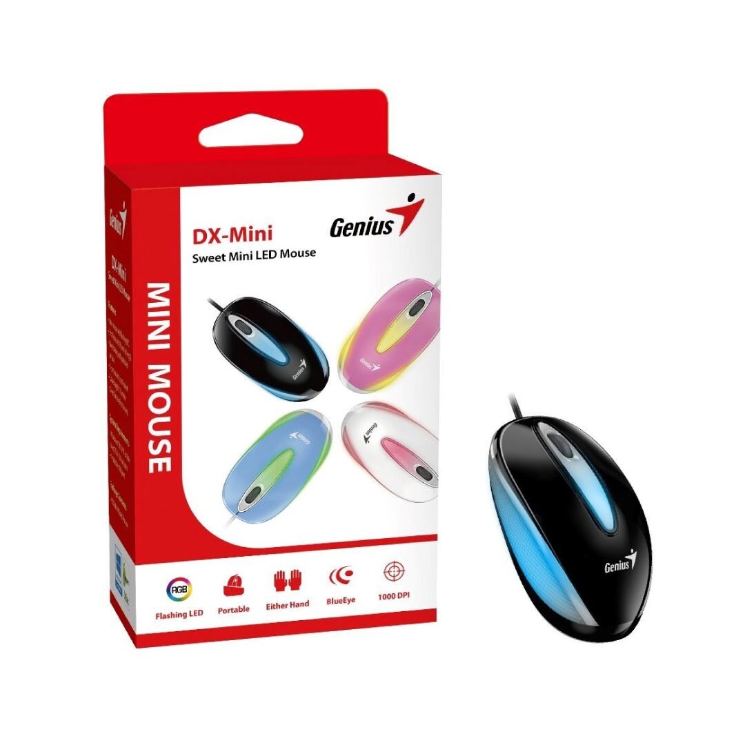 Mouse Genius DX-mini LED negro