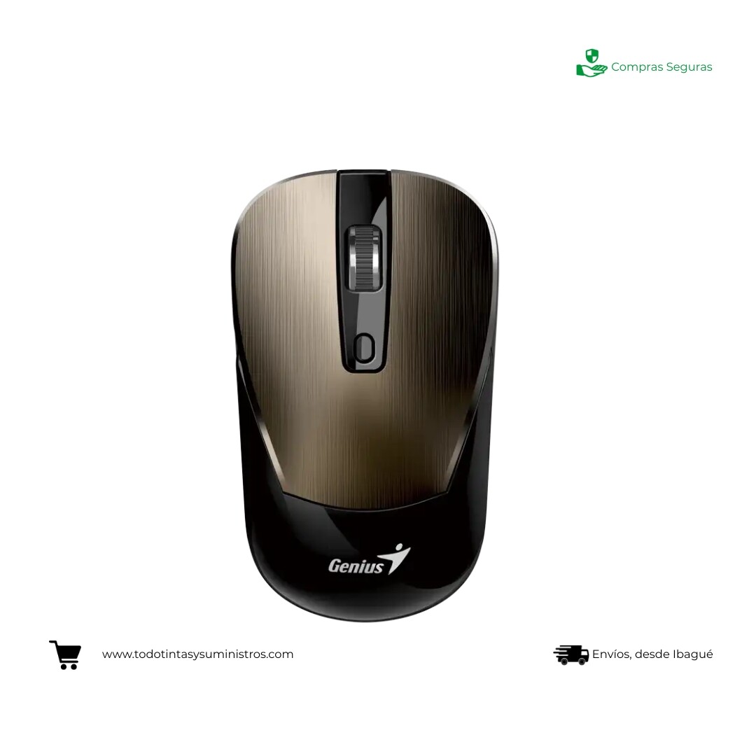 Mouse Genius NX-7125 Negro Chocolate Inalámbrico