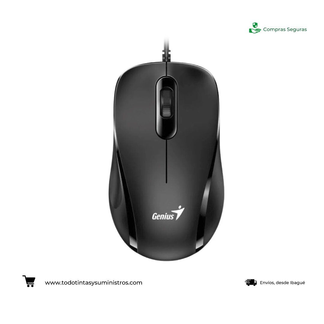 Mouse Geniuss DX101 Alámbrico negro