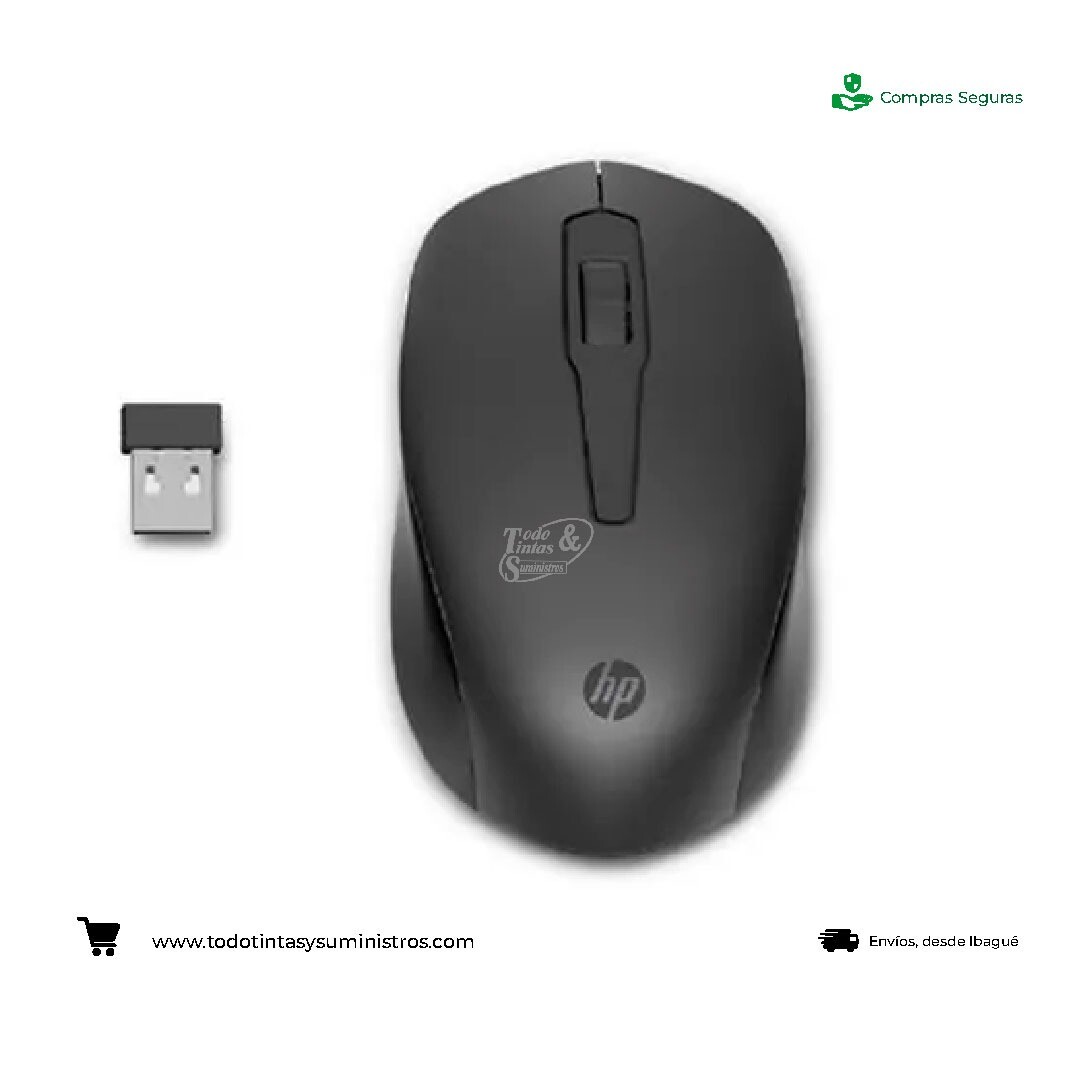 Mouse HP 150 inalámbrico negro