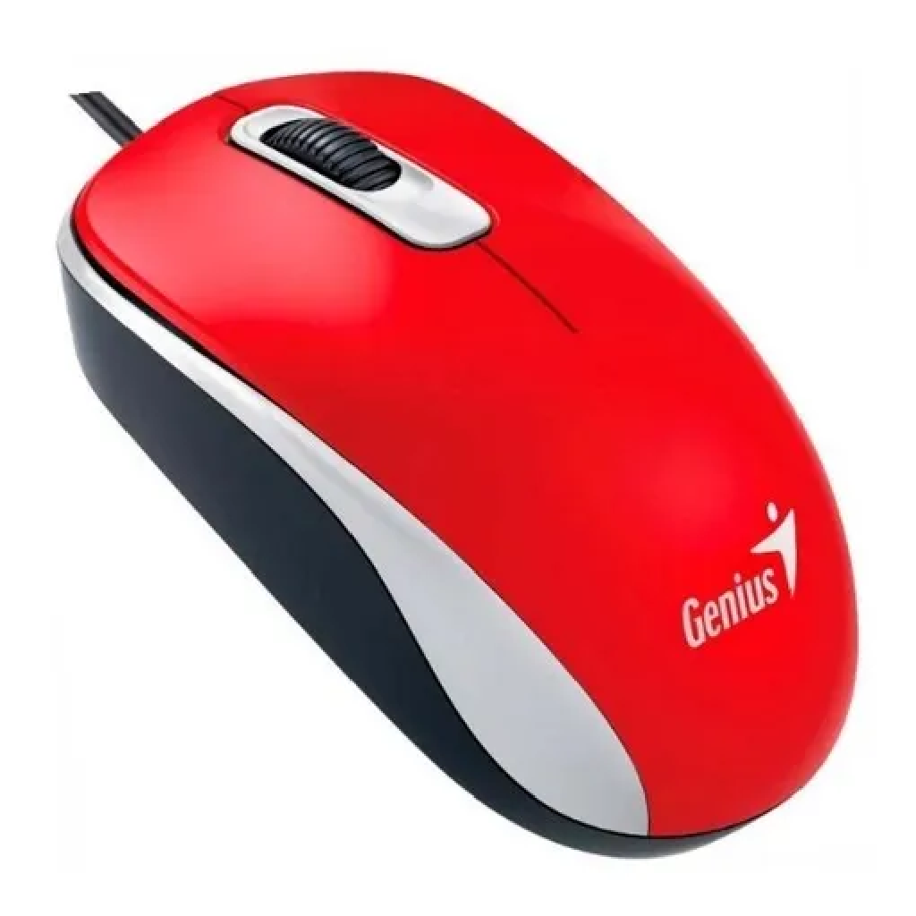 Mouse Genius DX-120 USB Alámbrico Rojo