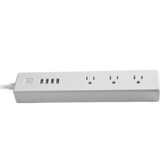 Multitoma Inteligente 3Puertos USB + 4 toma corriente domoticol