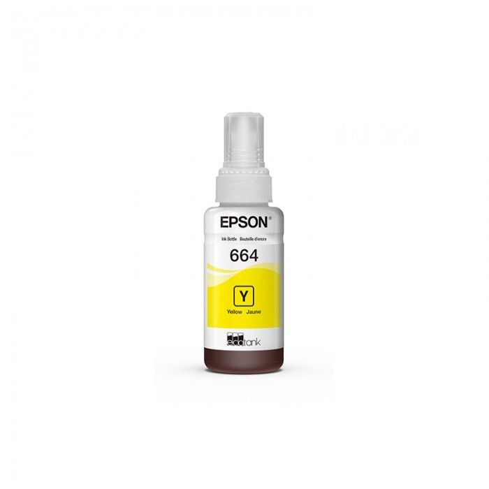 Botella De Tinta Epson T664 Amarillo Original