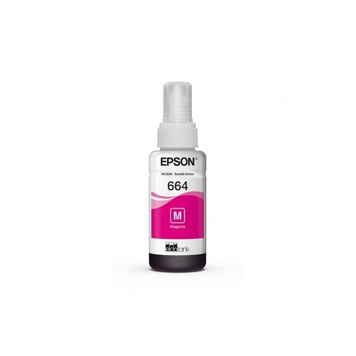 Botella De Tinta Epson T664 Magenta Original