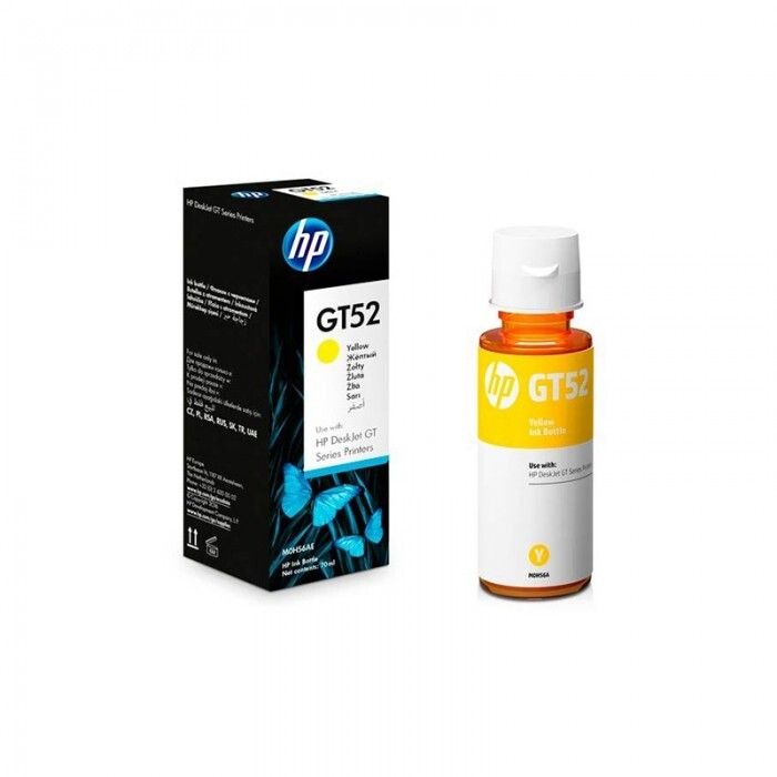 Botella De Tinta HP GT52 Amarillo Original