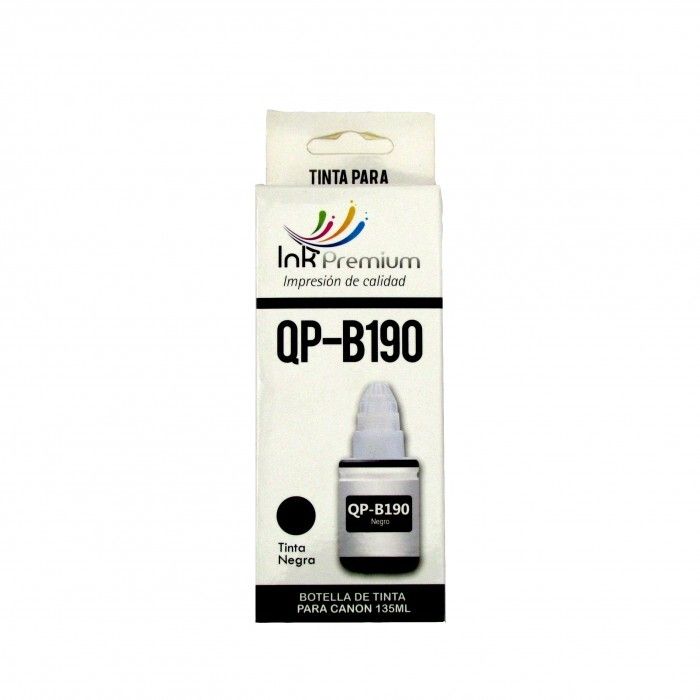 Botella De Tinta Premium QP-B190 Negro Genérico