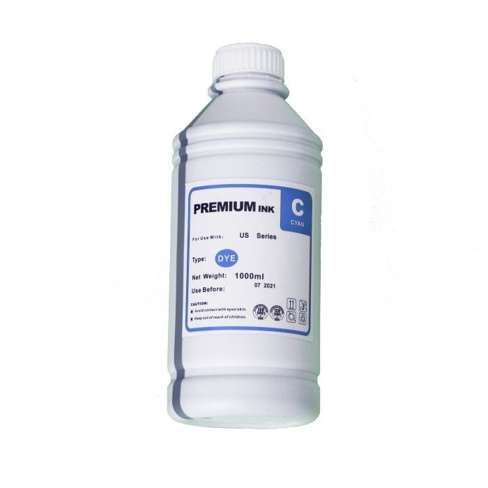 Botella De Tinta Premium Ink Cyan Litro