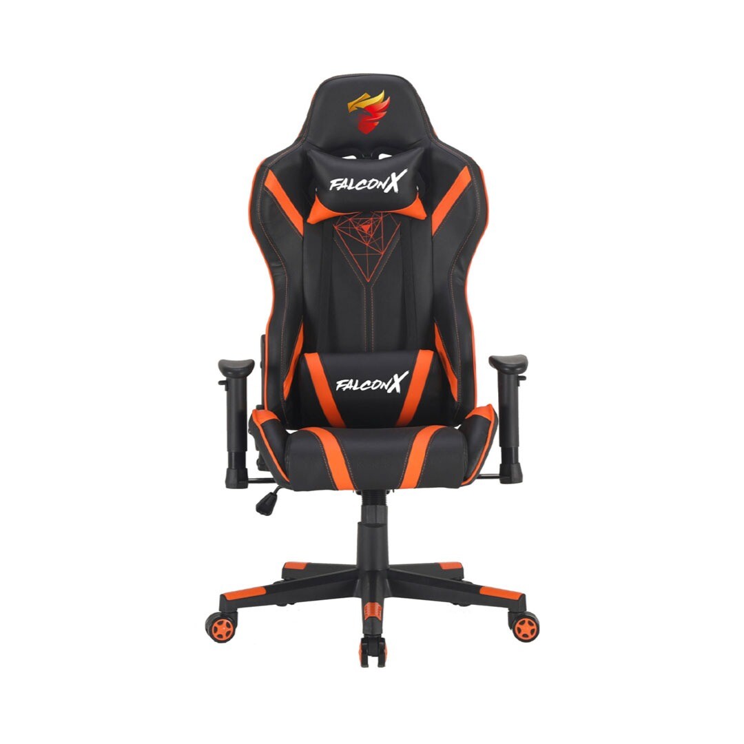 Silla gamer Falconx  sd-009 negro + naranja