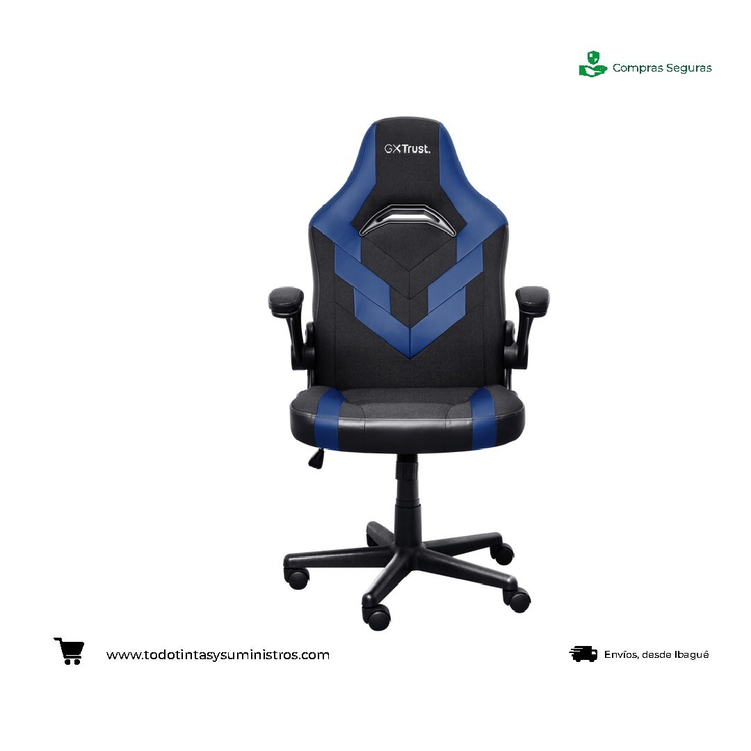 Silla gamer Trust GXT 703R RIYE Azul con negro