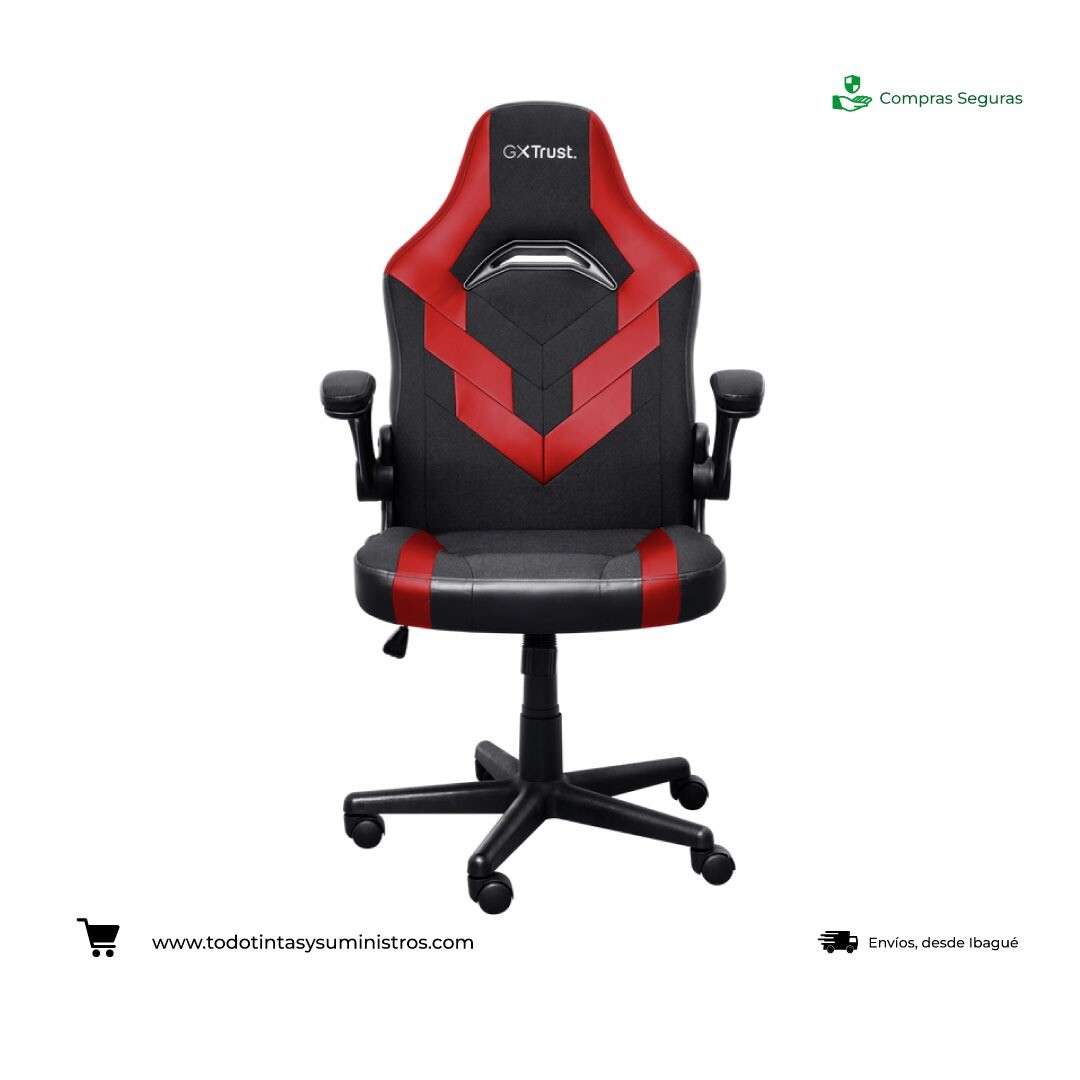 Silla gamer Trust GXT 703R RIYE Roja con negro
