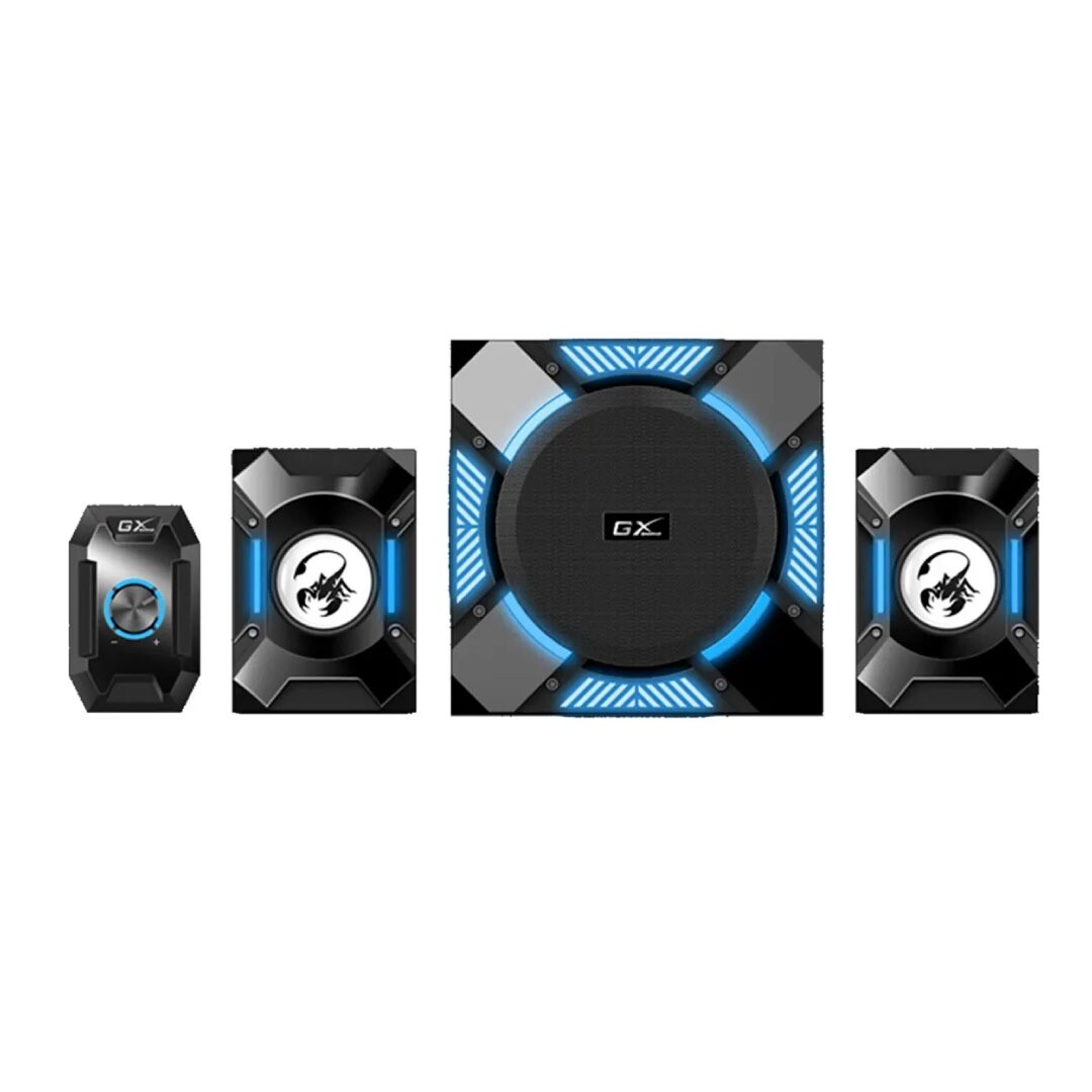 Subwoofer Genius  GX SW-G2. 1200 240V 36W BLUE LIGHT BLACK