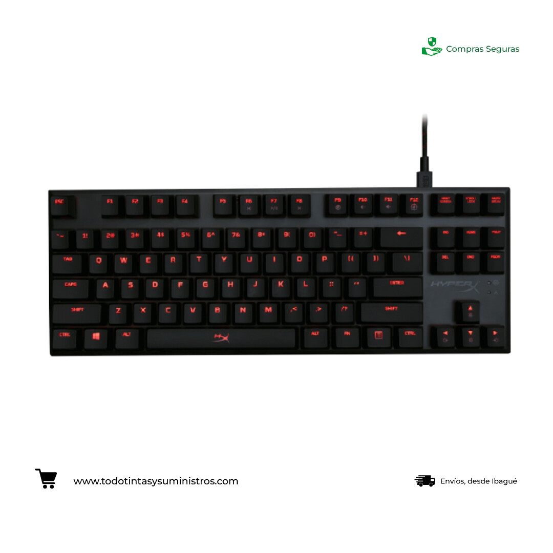 Teclado HYPERX Gamer Alloy FPS Pro Cherry Red