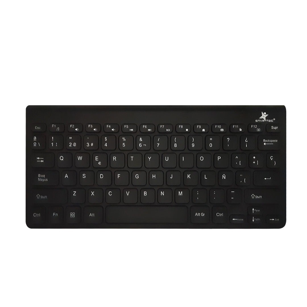 Teclado Alambrico STAR TEC ST-KB-007 USB Mini Slim Negro