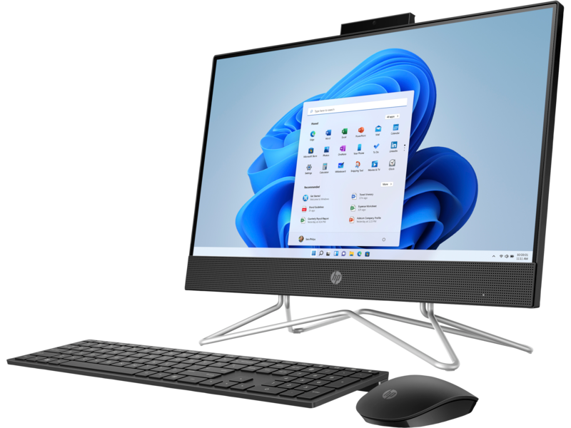 Todo En Uno HP 22-df1518la 21.5" Intel Core i5 11° generación  Unidad Sólida  256GB Ram 4 GB Windows 11 Home