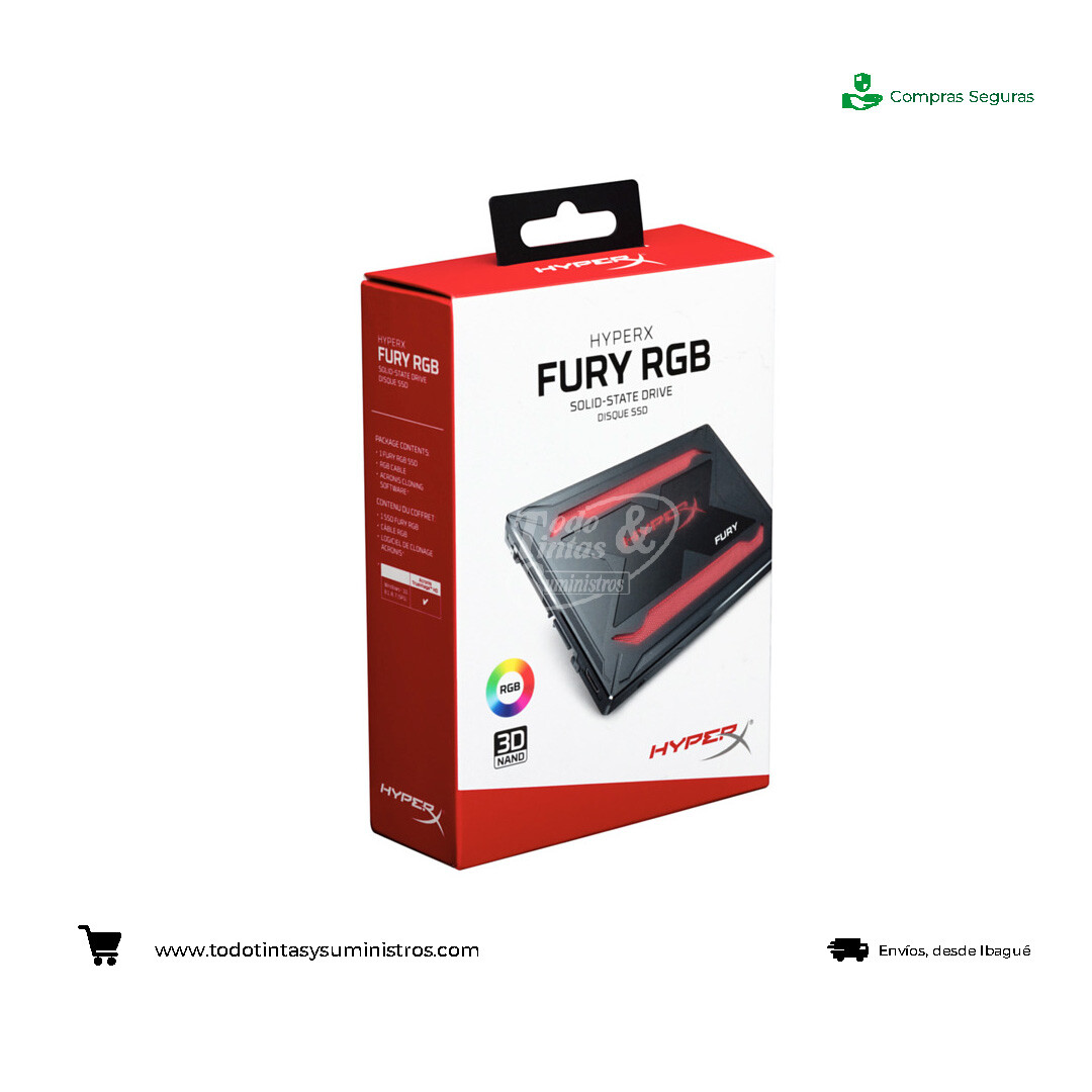 Unidad de estado sólido HyperX Fury RGB SSD 240GB SATA