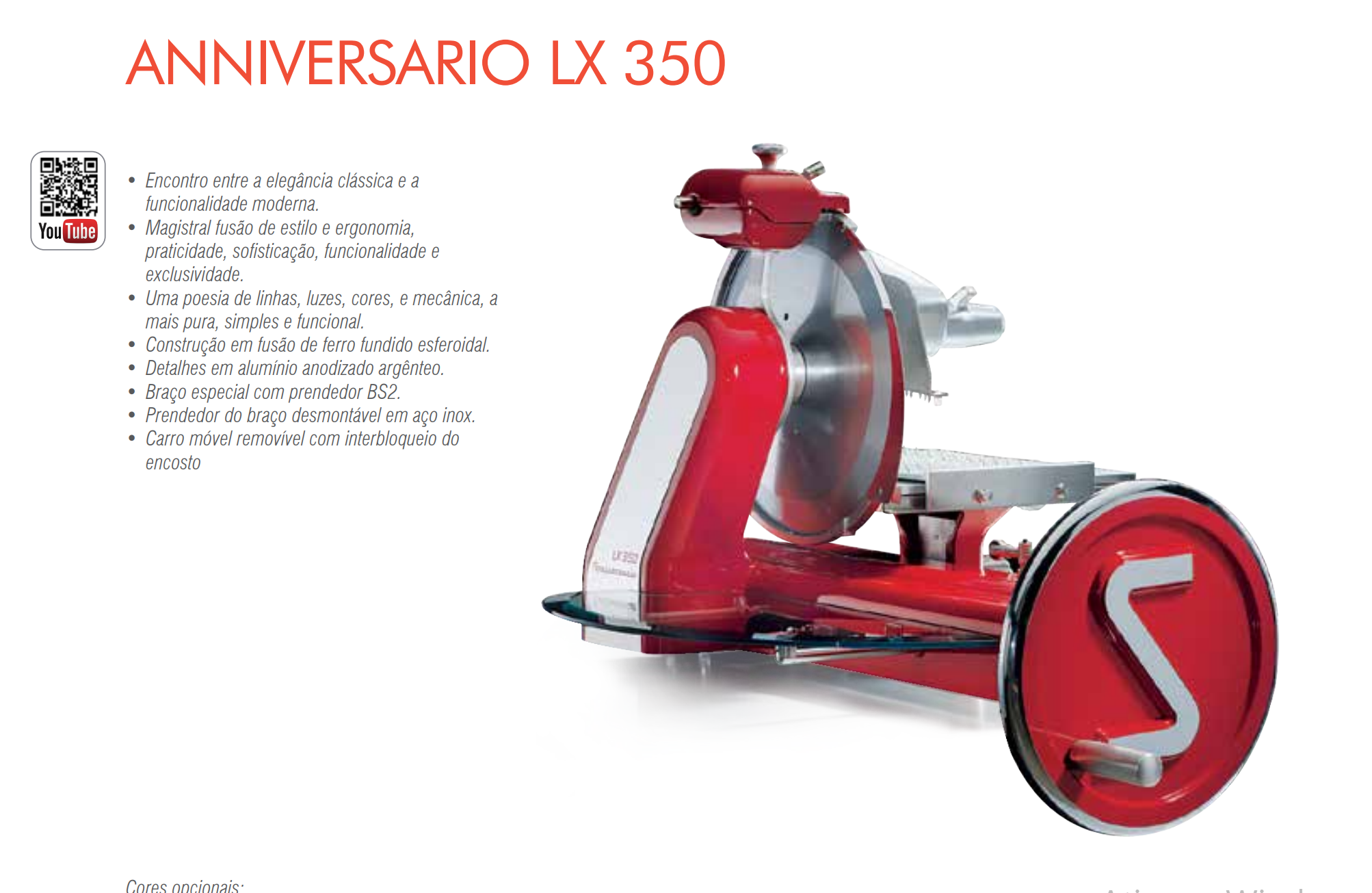 Cortador De Frios Anniversario LX 350 Vermelha