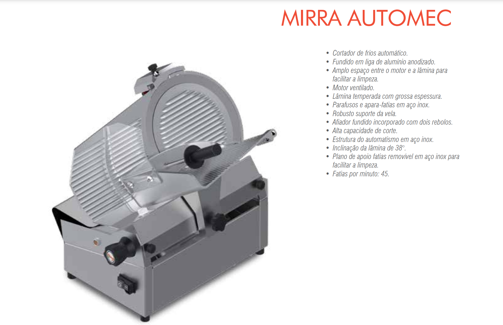 Cortador De Frios Mirra 300 Automec