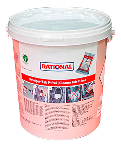 Pastilha Detergente Vermelho Rational Balde de Pastilha