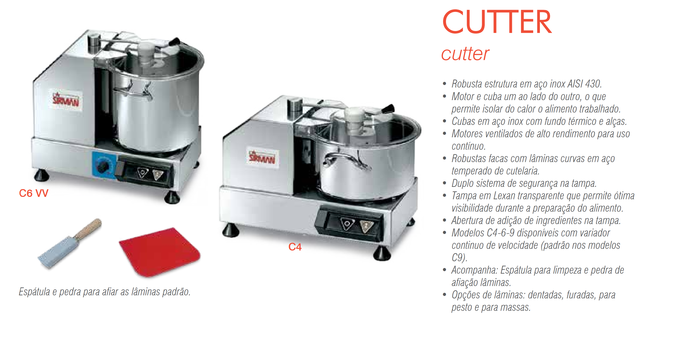 Processador de Alimentos C6 VV Cutter 220V/60 Hz/1