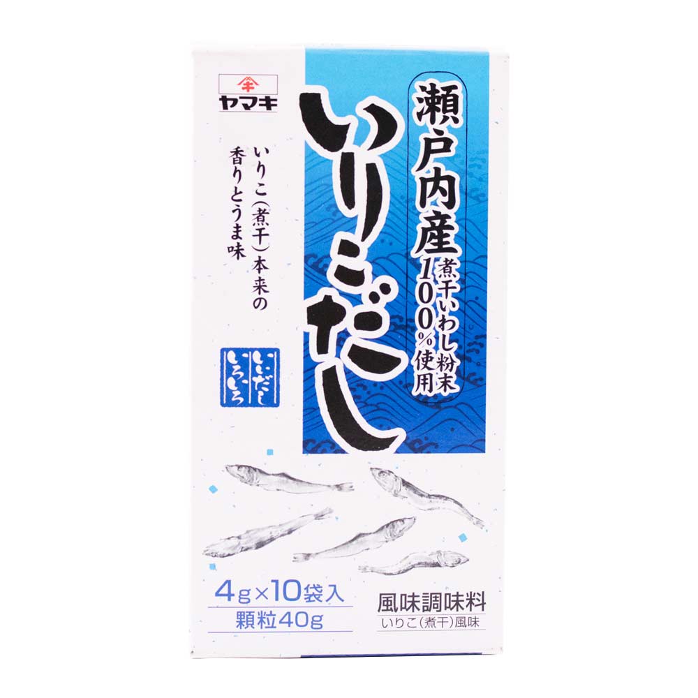 Tempero Base para Caldo sabor Sardinha Seca Iriko Dashi 10x4g - Yamaki