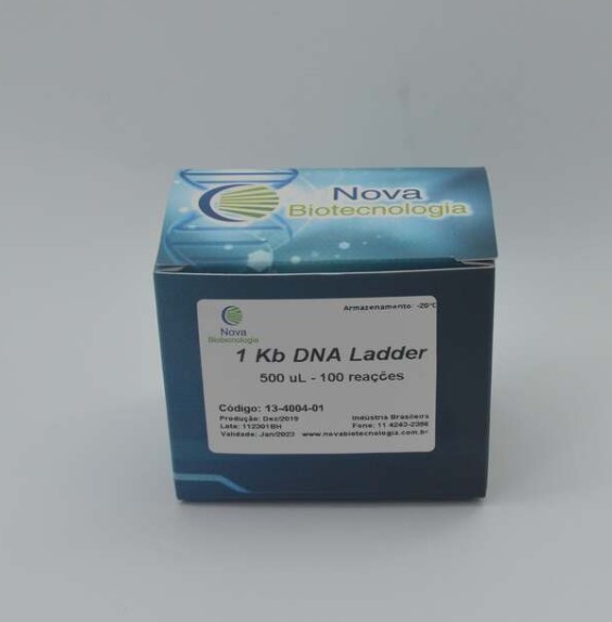 Marcador de peso molecular de 1kb DNA Ladder - 100 aplicações