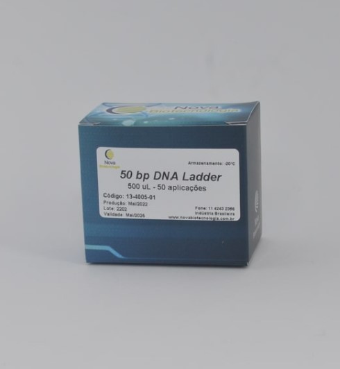 Marcador de peso molecular de 50pb -  100 aplicações