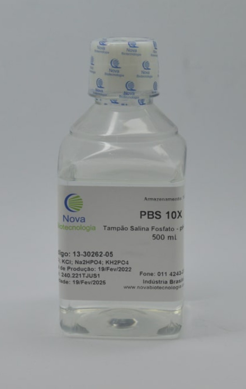 Solução Tampão PBS - 500mL - 10X - pH 7,2