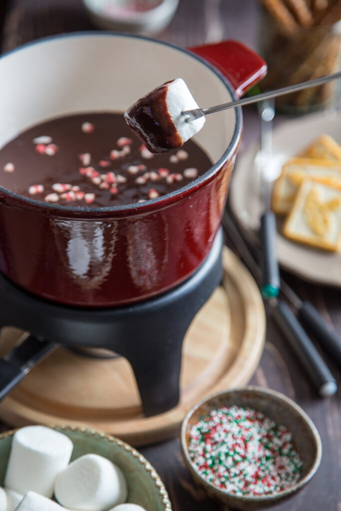 Chocolate Peppermint Fondue Picture