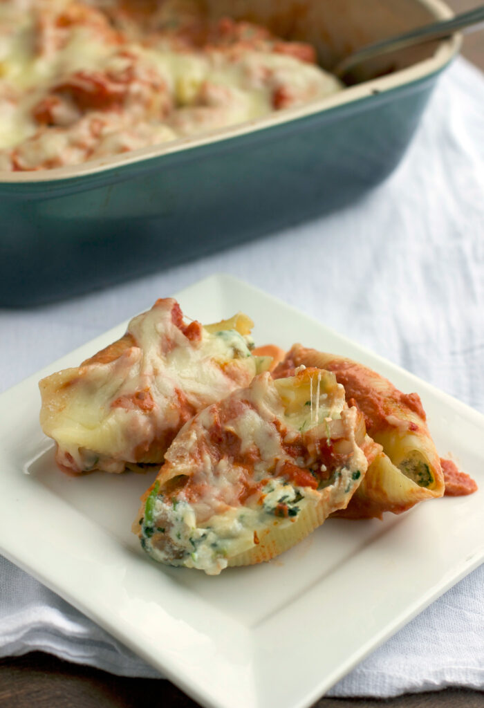 Sausage and Spinach Stuffed Shells Image