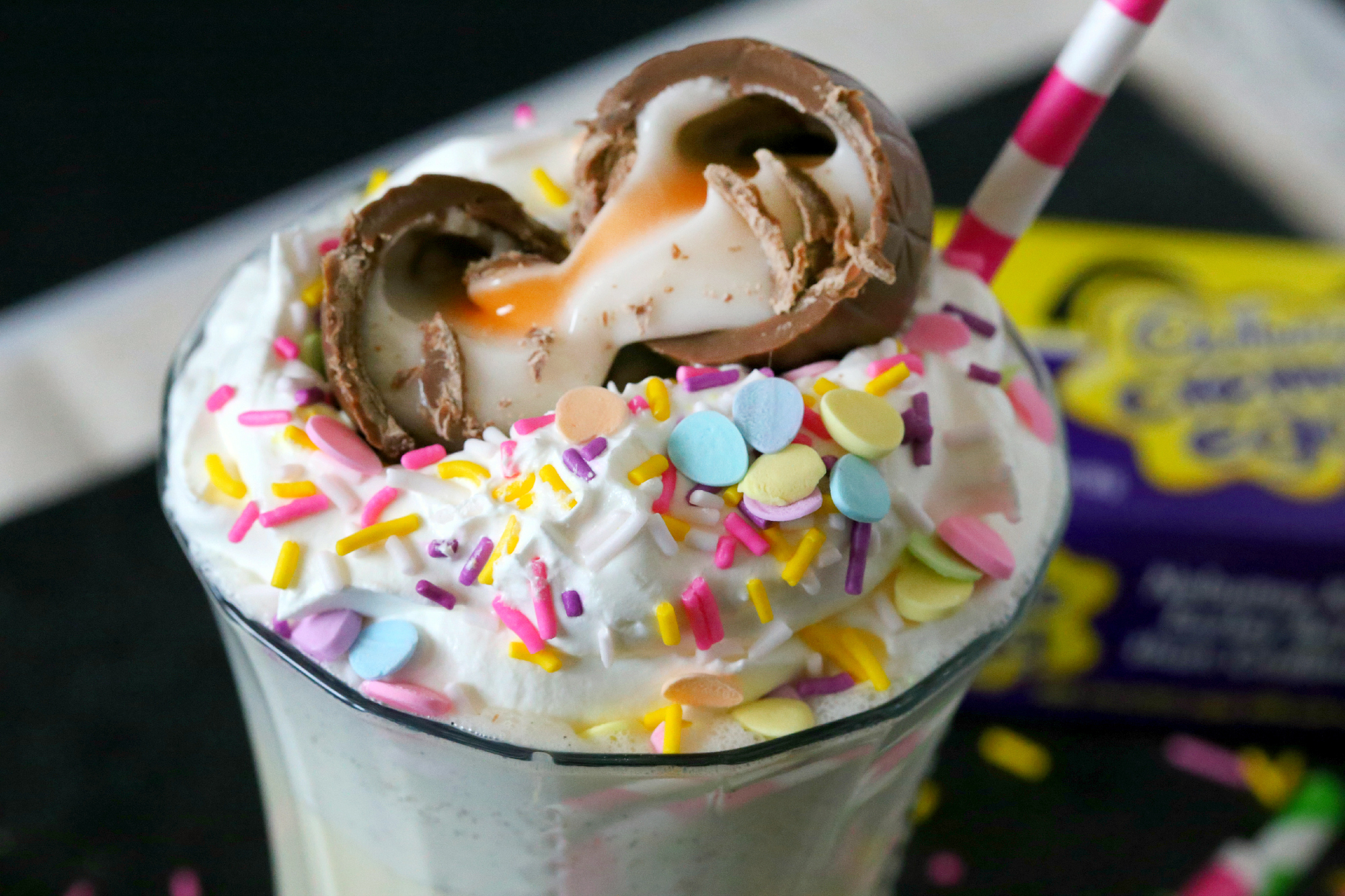 Boozy Cadbury Creme Egg Milkshake Photo