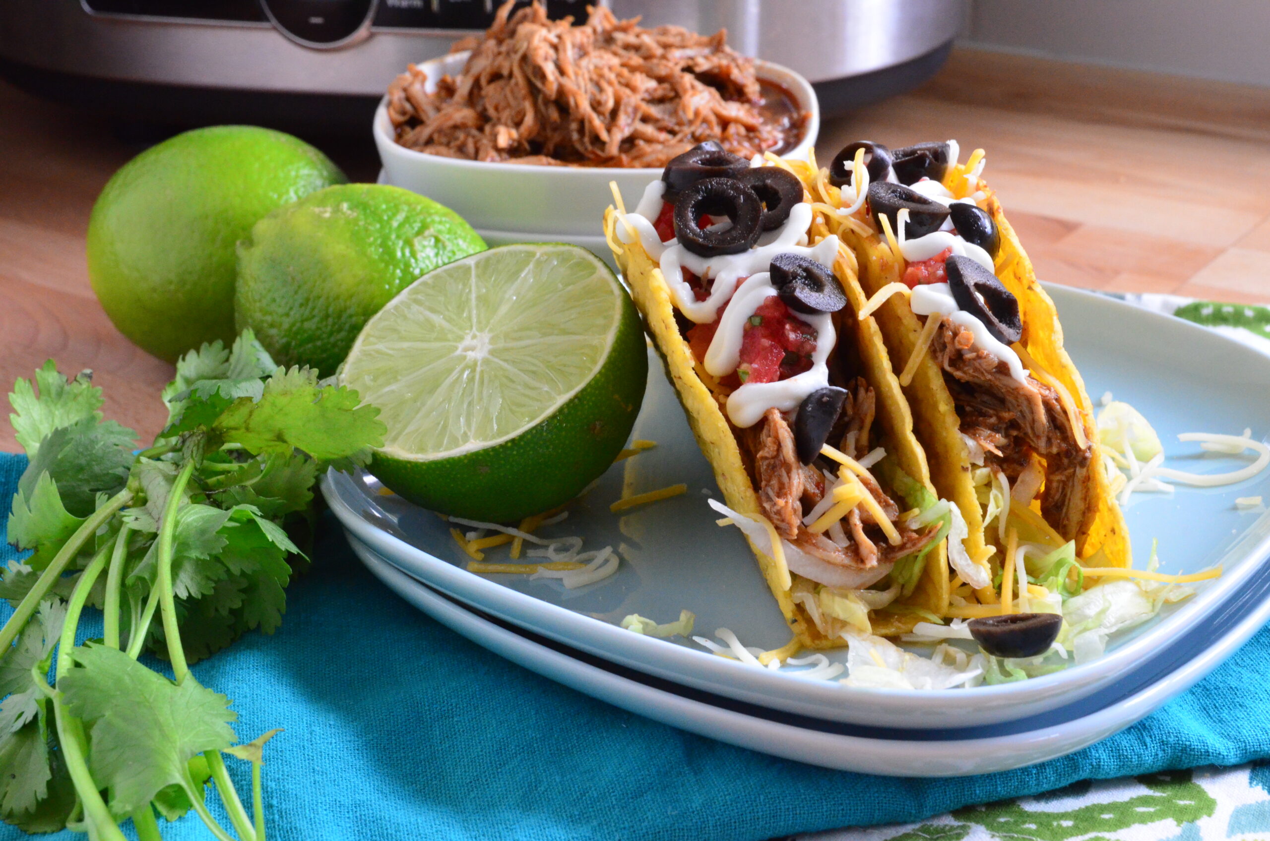 Slow Cooker Shredded Chicken Tacos Photo
